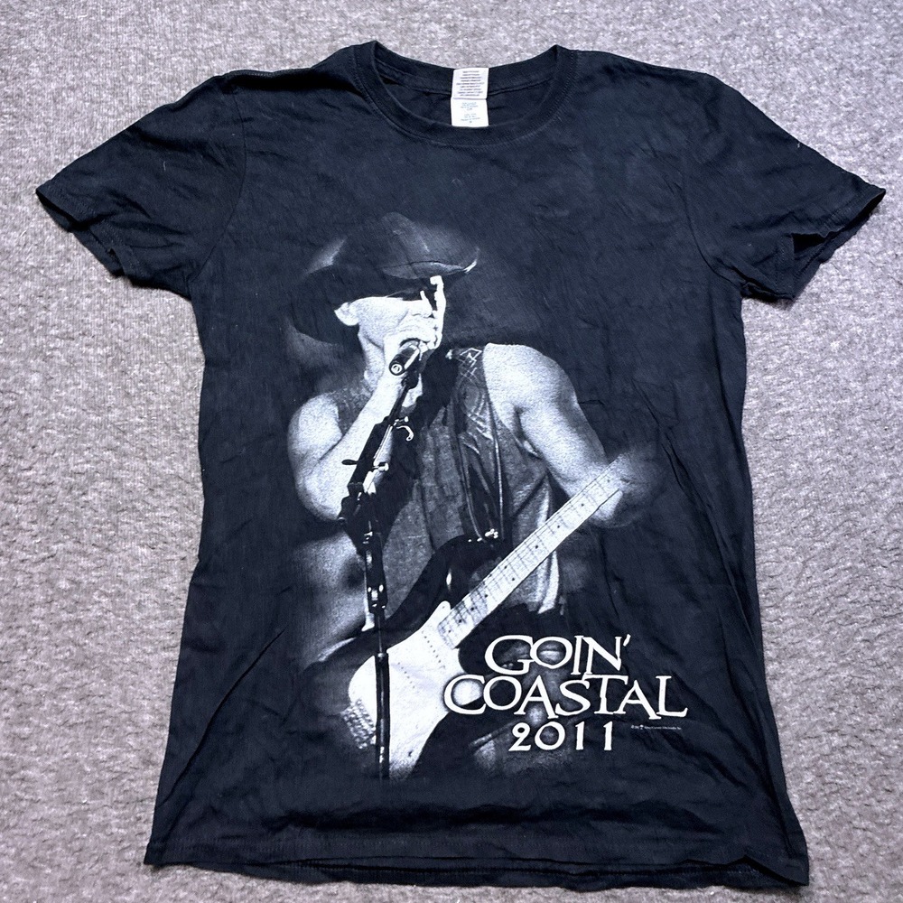 Vintage Kenny Chesney Shirt Small 2011 Goin' Coastal Tour Double Sided Country